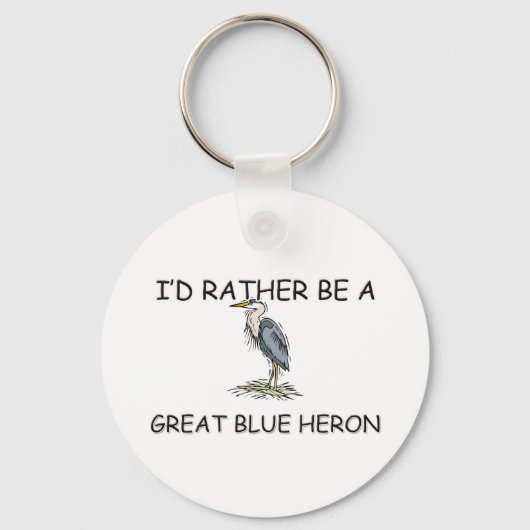 Ich wäre eher ein großer blauer Held Schlüsselanhänger (Vorderseite)