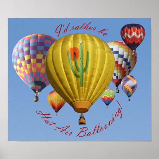Ich wäre eher ein Heißluftballonposter Poster (Vorne)
