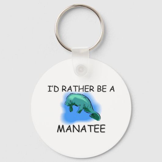 Ich wäre eher ein Manatee Schlüsselanhänger (Vorderseite)