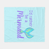 Ich wäre eher ein Meerjungfrau-Fleece-Blanket Fleecedecke (Vorderseite (Horizontal))