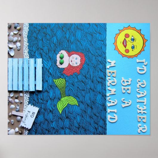 Ich wäre eher eine Meerjungfrau Poster (Vorne)