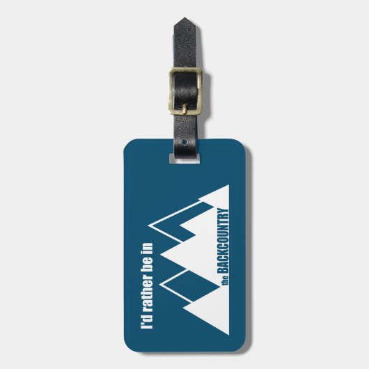 Ich wäre eher im Backcountry-Berg Gepäckanhänger (Vorderseite vertikal)