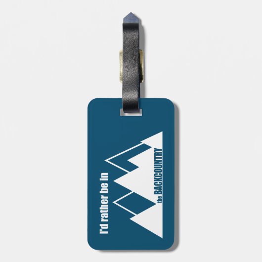 Ich wäre eher im Backcountry-Berg Gepäckanhänger (Rückseite vertikal)