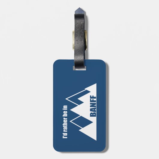 Ich wäre eher im Banff Canada Mountain Gepäckanhänger (Rückseite vertikal)