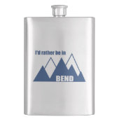 Ich wäre eher im Bend Oregon Mountain Flachmann (Vorderseite)