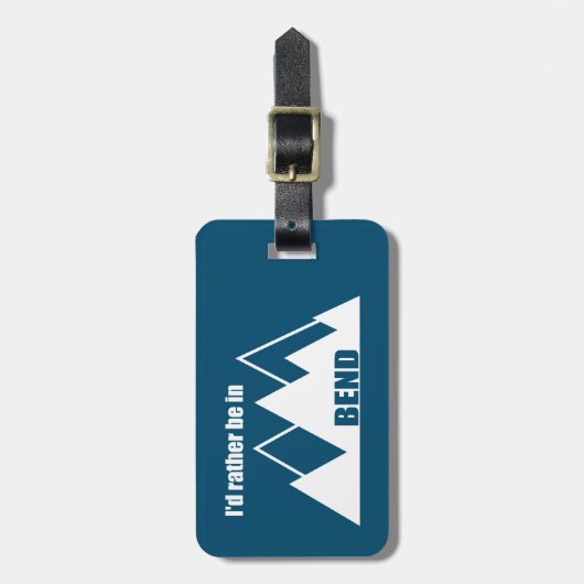 Ich wäre eher im Bend Oregon Mountain Gepäckanhänger (Vorderseite vertikal)