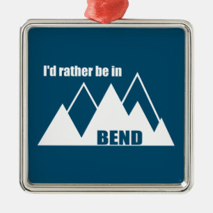 Ich wäre eher im Bend Oregon Mountain Ornament Aus Metall