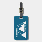 Ich wäre eher im Berg Brattleboro Vermont. Gepäckanhänger (Vorderseite vertikal)