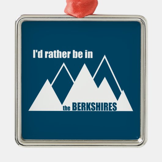 Ich wäre eher im Berkshires-Berg. Ornament Aus Metall (Vorne)