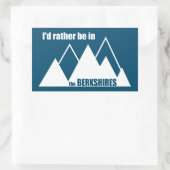 Ich wäre eher im Berkshires-Berg. Rechteckiger Aufkleber (Tasche)