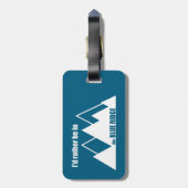 Ich wäre eher im blauen Ridge-Gebirge Gepäckanhänger (Rückseite vertikal)