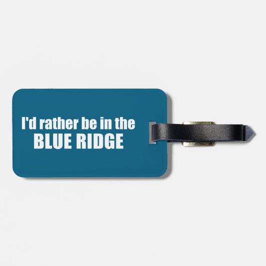 Ich wäre eher im blauen Rücken Gepäckanhänger (Rückseite horizontal)