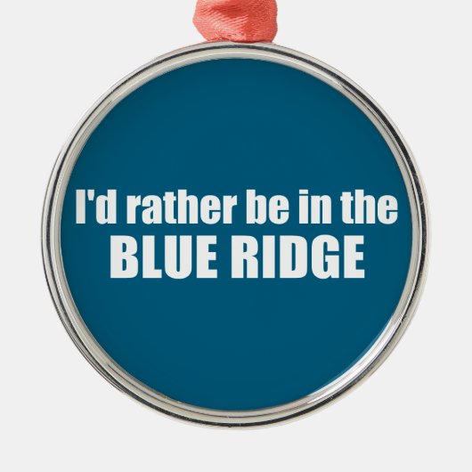 Ich wäre eher im blauen Rücken Ornament Aus Metall (Vorne)