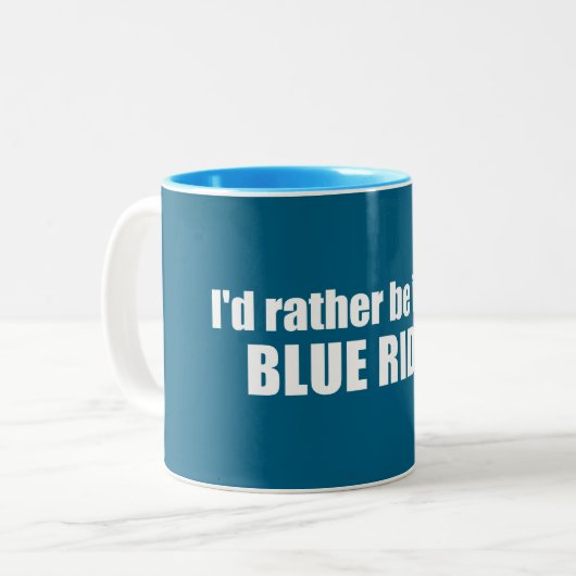 Ich wäre eher im blauen Rücken Zweifarbige Tasse (Vorderseite Links)