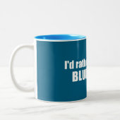 Ich wäre eher im blauen Rücken Zweifarbige Tasse (Links)