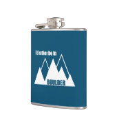 Ich wäre eher im Boulder Colorado Mountain Flachmann (Links)