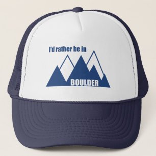 Ich wäre eher im Boulder Colorado Mountain Truckerkappe