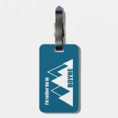 Ich wäre eher im Boyne-Michigan-Berg Gepäckanhänger (Rückseite vertikal)