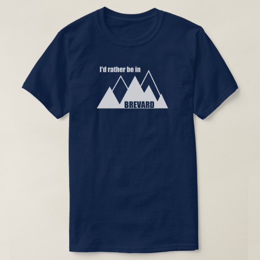 Ich wäre eher im Brevard North Carolina Mountain T-Shirt (Design vorne)