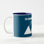 Ich wäre eher im Calgary Alberta Mountain Zweifarbige Tasse (Links)