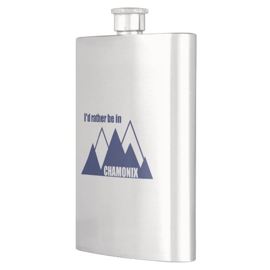 Ich wäre eher im Chamonix-Frankreich-Berg Flachmann (Links)