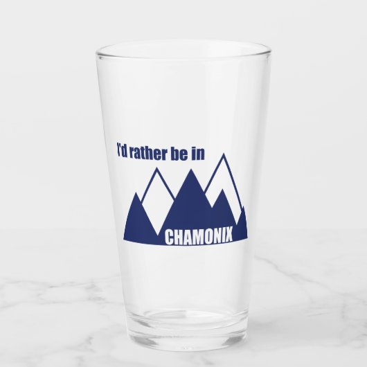 Ich wäre eher im Chamonix-Frankreich-Berg Glas (Vorderseite)