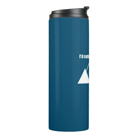 Ich wäre eher im Chamonix-Frankreich-Berg Thermosbecher (Nach links gedreht)