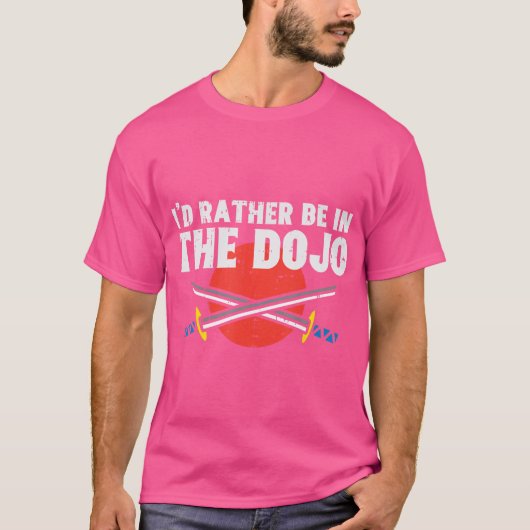 Ich wäre eher im Dojo Samurai Martial Arts Kun T-Shirt (Vorderseite)