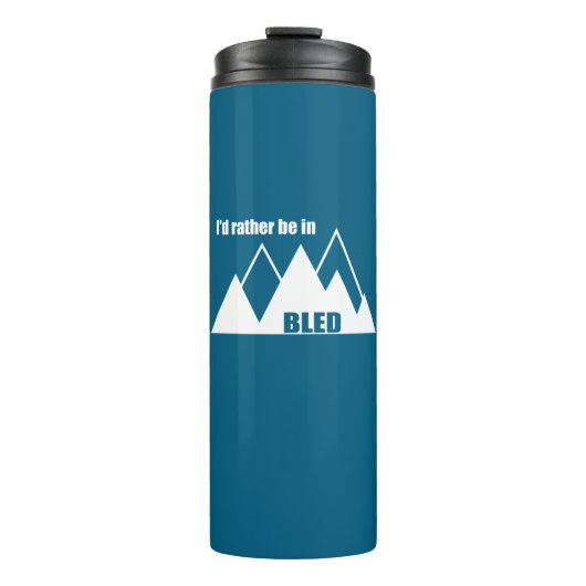 Ich wäre eher im geblähten Slowenischen Berg Thermosbecher (Vorderseite)