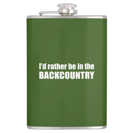 Ich wäre eher im Hinterland Flachmann (Vorderseite)