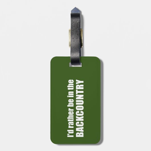 Ich wäre eher im Hinterland Gepäckanhänger (Rückseite vertikal)