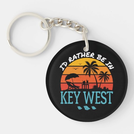 Ich wäre eher im Key West Souvenir Schlüsselanhänger (Vorderseite)