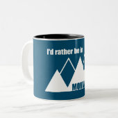 Ich wäre eher im Montana-Berg Zweifarbige Tasse (Vorderseite Links)