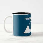 Ich wäre eher im Montana-Berg Zweifarbige Tasse (Links)