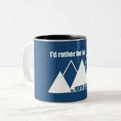 Ich wäre eher im Nordkaskadenberg. Zweifarbige Tasse (Vorderseite Links)