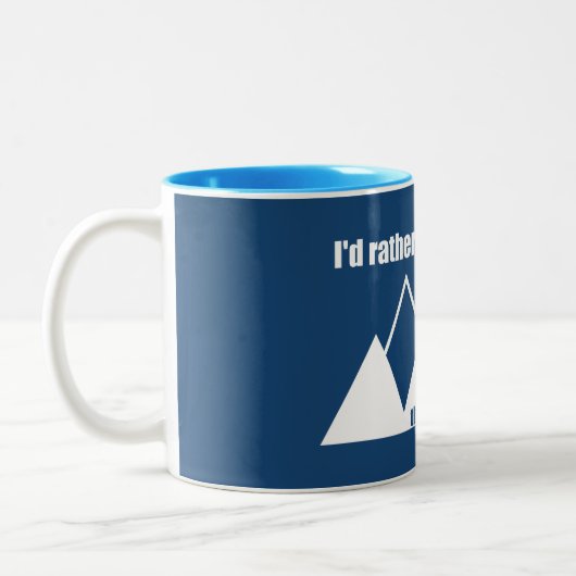 Ich wäre eher im Ozarkberg Zweifarbige Tasse (Links)