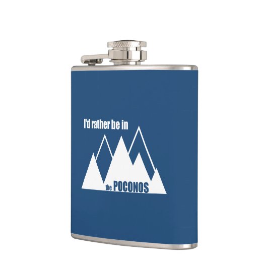 Ich wäre eher im Poconos-Berg. Flachmann (Links)