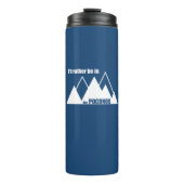 Ich wäre eher im Poconos-Berg. Thermosbecher (Vorderseite)