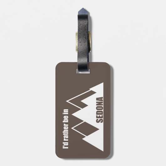 Ich wäre eher im Sedona-Berg Gepäckanhänger (Rückseite vertikal)