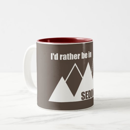 Ich wäre eher im Sedona-Berg Zweifarbige Tasse (Vorderseite Links)