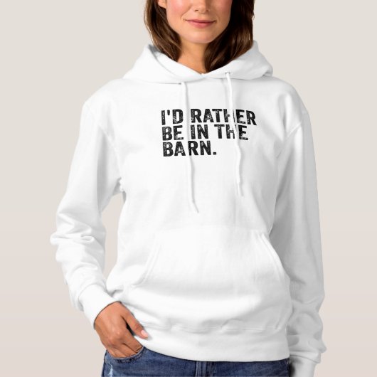 Ich wäre eher im Stall Hoodie (Vorderseite)