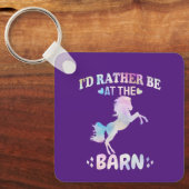 Ich wäre eher im Stall Schlüsselanhänger (Vorderseite)