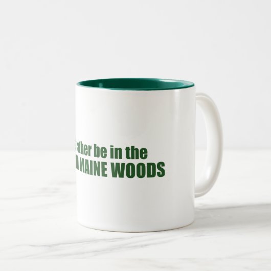 Ich wäre eher im Wald des Nordens. Zweifarbige Tasse (VorderseiteRechts)