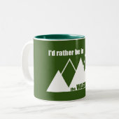 Ich wäre eher im Wasatch-Gebirge Zweifarbige Tasse (Vorderseite Links)