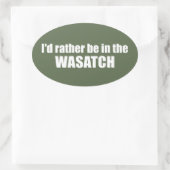 Ich wäre eher im Waschsalon Ovaler Aufkleber (Tasche)