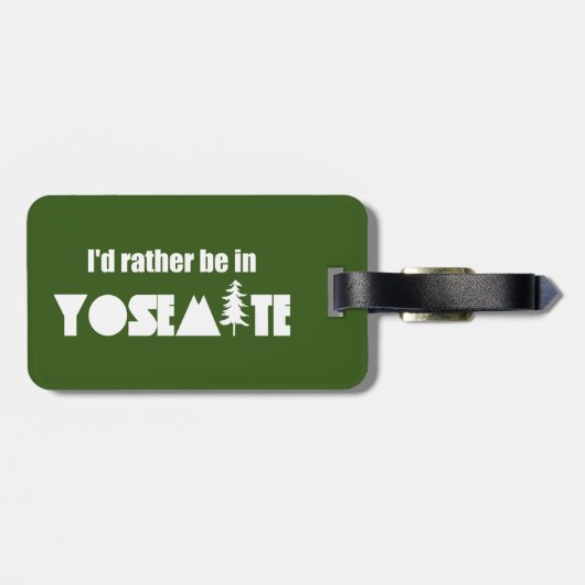 Ich wäre eher im Yosemite-Nationalpark Gepäckanhänger (Rückseite horizontal)