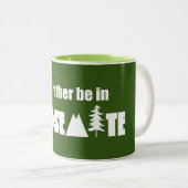 Ich wäre eher im Yosemite-Nationalpark Zweifarbige Tasse (VorderseiteRechts)