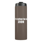 Ich wäre eher im Zion-Nationalpark Utah Thermosbecher (Vorderseite)