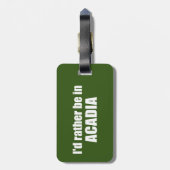 Ich wäre eher in Acadia Gepäckanhänger (Rückseite vertikal)