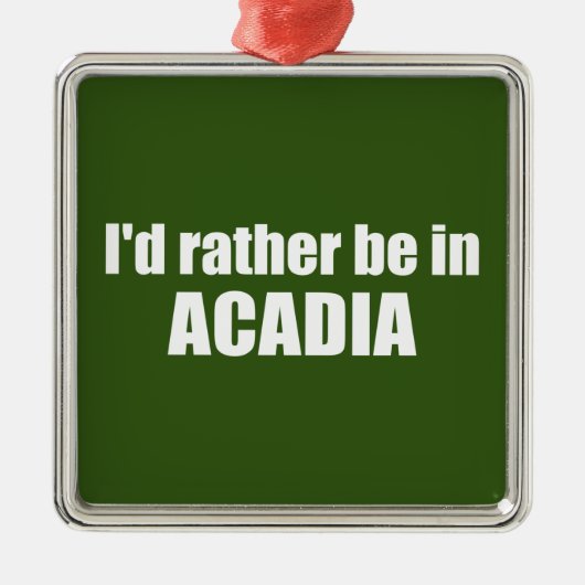 Ich wäre eher in Acadia Ornament Aus Metall (Vorne)